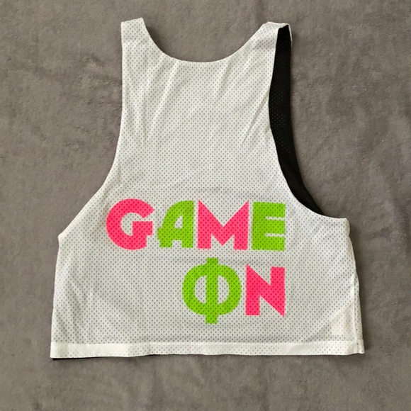 AEPhi Alpha Epsilon Phi White Mesh Pinny Jersey - Picture 5 of 5